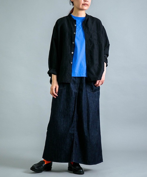 OMNIGOD（オムニゴッド）の「[OMNIGOD womens / オムニゴッド] 天竺マニッシュTシャツ（Tシャツ/カットソー・レディース・ブラック/ブルー/イエロー/ホワイト・FREE）」の17枚目の写真