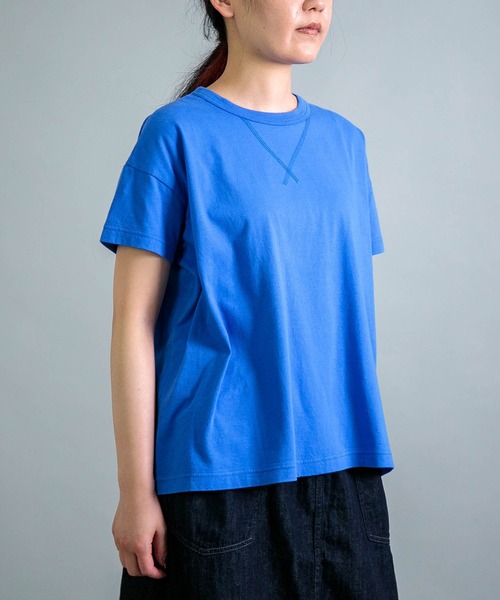 OMNIGOD（オムニゴッド）の「[OMNIGOD womens / オムニゴッド] 天竺マニッシュTシャツ（Tシャツ/カットソー・レディース・ブラック/ブルー/イエロー/ホワイト・FREE）」の19枚目の写真