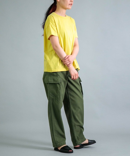 OMNIGOD womens / オムニゴッド] 天竺マニッシュTシャツ