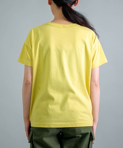 OMNIGOD（オムニゴッド）の「[OMNIGOD womens / オムニゴッド] 天竺マニッシュTシャツ（Tシャツ/カットソー・レディース・ブラック/ブルー/イエロー/ホワイト・FREE）」の13枚目の写真