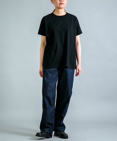 OMNIGOD（オムニゴッド）の「[OMNIGOD womens / オムニゴッド] 天竺マニッシュTシャツ（Tシャツ/カットソー・レディース・ブラック/ブルー/イエロー/ホワイト・FREE）」の10枚目の写真