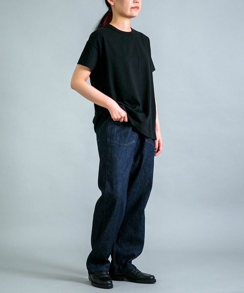 OMNIGOD（オムニゴッド）の「[OMNIGOD womens / オムニゴッド] 天竺マニッシュTシャツ（Tシャツ/カットソー・レディース・ブラック/ブルー/イエロー/ホワイト・FREE）」の7枚目の写真