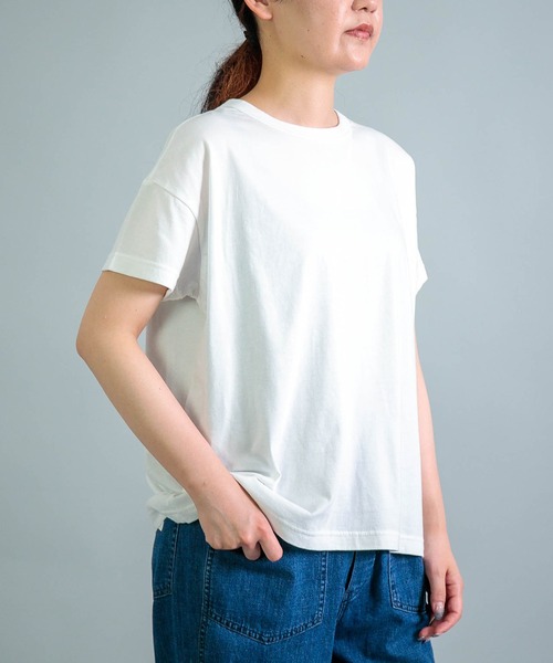 OMNIGOD womens / オムニゴッド] 天竺マニッシュTシャツ