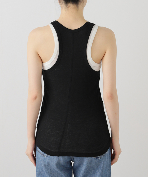 INSCRIRE アンスクリア タンクトップ SMALL INSCRIRE /アンスクリア】Cotton Rib Tank Top：タンクトップ