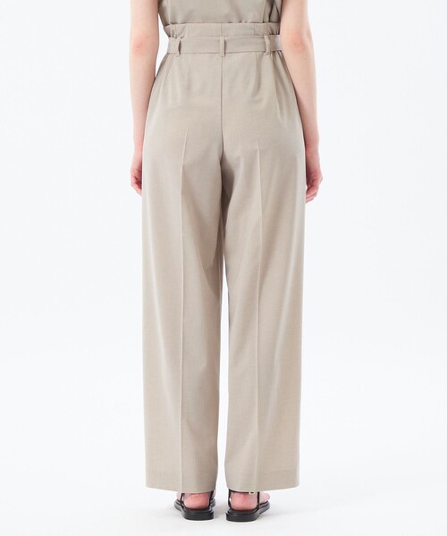 MACKINTOSH PHILOSOPHY（ﾏｯｷﾝﾄｯｼｭ ﾌｨﾛｿﾌｨｰ）の「ドライタッチハイウエストワイドパンツ（その他パンツ・レディース・ベージュ/チャコールグレー・40/38/36）」の8枚目の写真