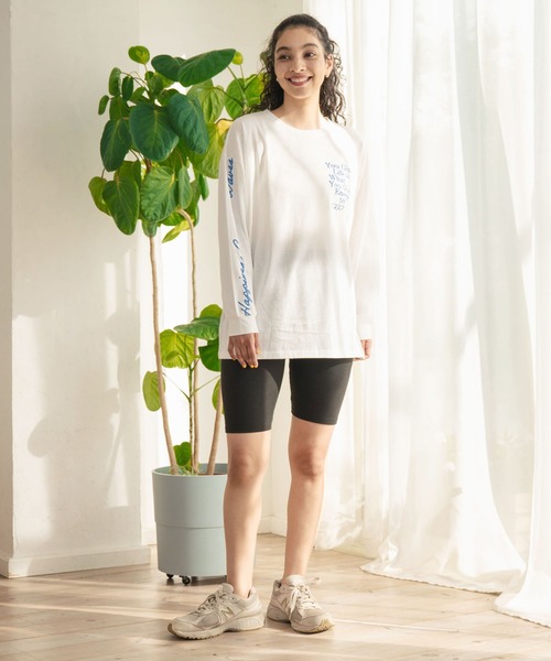 ANAP（アナップ）の「ハイウエストリブバイカー レハーフギンス（その他パンツ・レディース・グレー/ブラック/モカ・FREE）」の16枚目の写真