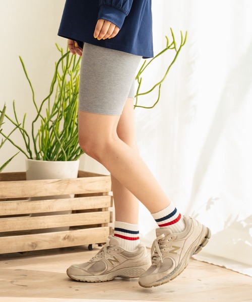 ANAP（アナップ）の「ハイウエストリブバイカー レハーフギンス（その他パンツ・レディース・グレー/ブラック/モカ・FREE）」の19枚目の写真