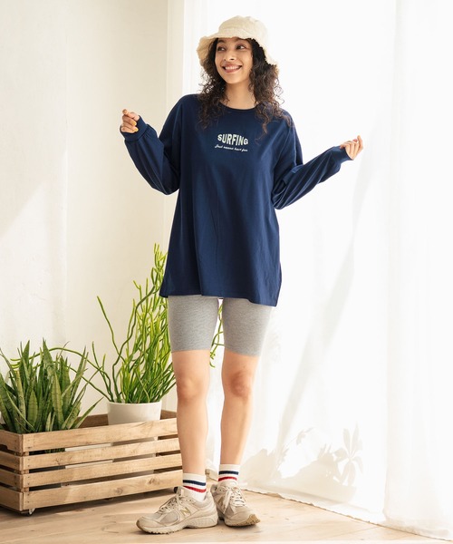 ANAP（アナップ）の「ハイウエストリブバイカー レハーフギンス（その他パンツ・レディース・グレー/ブラック/モカ・FREE）」の22枚目の写真