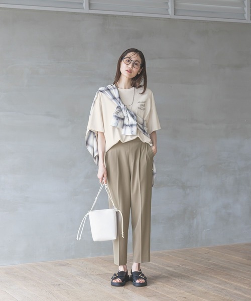 GLOBAL WORK（グローバルワーク）の「らくっションクロスベルトサンダル/327924（サンダル・レディース・ベージュ/ブラック/アイボリー・MEDIUM/LARGE/SMALL）」の15枚目の写真