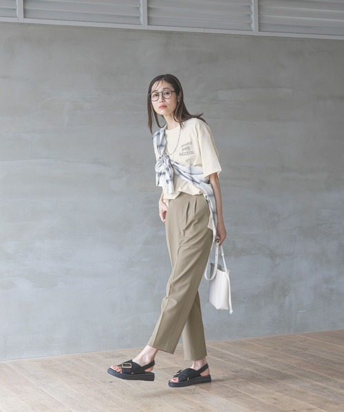 GLOBAL WORK（グローバルワーク）の「らくっションクロスベルトサンダル/327924（サンダル・レディース・ベージュ/ブラック/アイボリー・MEDIUM/LARGE/SMALL）」の17枚目の写真