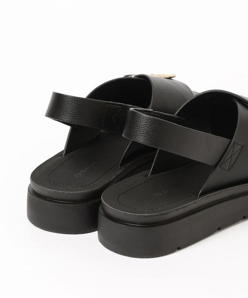 ロジェ　黒 サンダル BIRKENSTOCK ビルケンシュトック サンダル ミラノ チャンキー