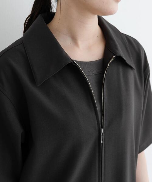 FORK&SPOON（フォークアンドスプーン）の「FORK&SPOON　5分袖オールインワン（サロペット/オーバーオール・レディース・ダークブラウン/ネイビー・1/2）」の12枚目の写真