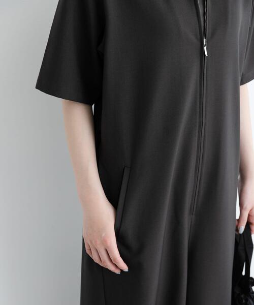 FORK&SPOON（フォークアンドスプーン）の「FORK&SPOON　5分袖オールインワン（サロペット/オーバーオール・レディース・ダークブラウン/ネイビー・1/2）」の13枚目の写真