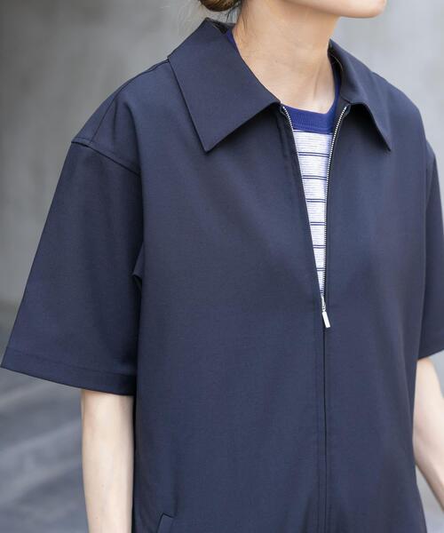 FORK&SPOON（フォークアンドスプーン）の「FORK&SPOON　5分袖オールインワン（サロペット/オーバーオール・レディース・ダークブラウン/ネイビー・1/2）」の18枚目の写真