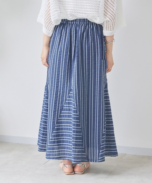 KATHARINE ROSS(キャサリンロス)の「【KATHARINE ROSS】ブライトストライプスカート(スカート・レディース・ベージュ/ネイビー・MEDIUM)」の17枚目の写真