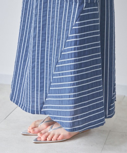 KATHARINE ROSS(キャサリンロス)の「【KATHARINE ROSS】ブライトストライプスカート(スカート・レディース・ベージュ/ネイビー・MEDIUM)」の21枚目の写真