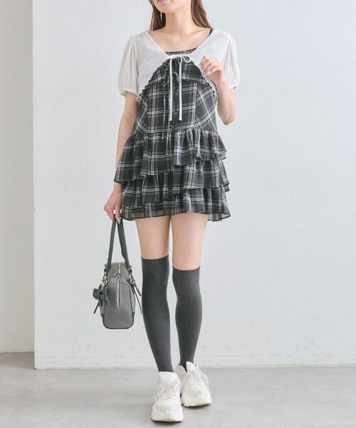 アナスイミニ　ニットボレロとドレス・ワンピースセット アナスイミニ(ANNA SUI mini)のワンピース- 子ども服のナルミヤ