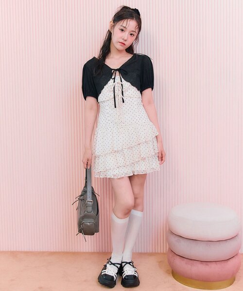 アナスイミニのワンピース、ボレロ、2点セット アナスイミニ(ANNA SUI mini)のワンピース- 子ども服のナルミヤ