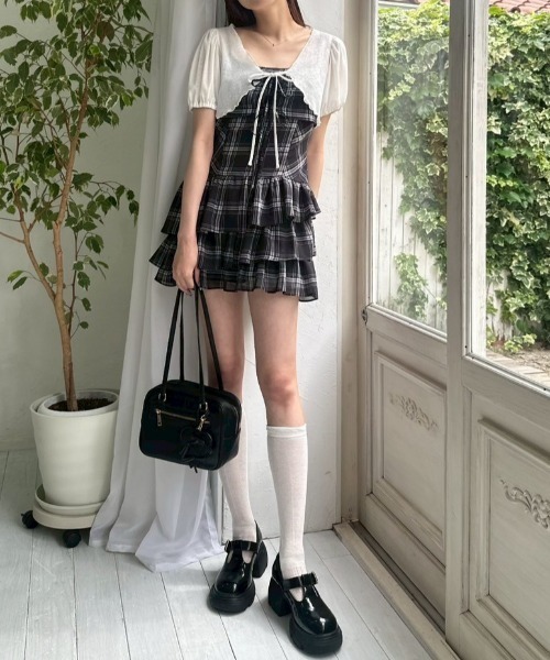SETアイテム】ボレロセットリボンミニワンピース（ワンピース