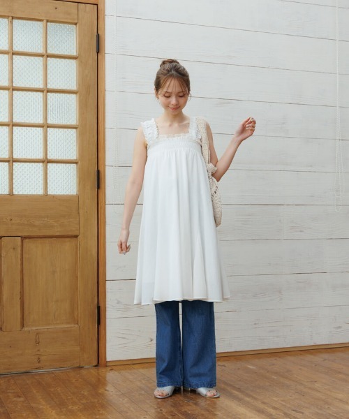 flower デニムベイカーパンツ　ライトブルー denim baker pants～ﾃﾞﾆﾑﾍﾞｲｶｰﾊﾟﾝﾂ | flower／フラワー公式通販