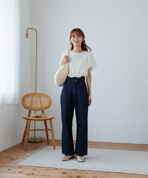 ペタルデニムパンツ2（デニムパンツ）｜flower（フラワー）の