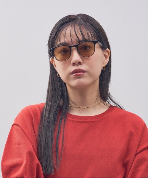 JOURNAL STANDARD relume（ジャーナルスタンダード　レリューム）の「Zoff｜JOURNAL STANDARD relume ウェリントン型 サングラス｜ジャーナルスタンダード レリューム｜黒縁 クリアフレーム｜カラーレンズ｜おしゃれ 紫外線防止 UVカット メンズ レディース ユニセックス（サングラス・レディース・クリア/ブラック/ブラック系その他2/ライトグレー系・FREE）」の18枚目の写真