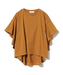 Tシャツ/カットソー（ブラウン/茶色系・フリル）ファッション