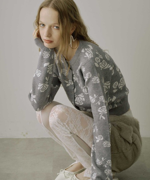 チュール×レースドッキングレギンス（レギンス/スパッツ