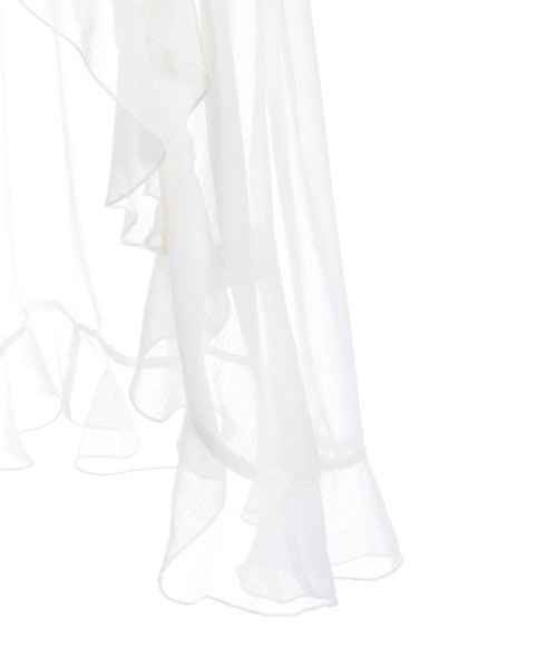 axes femme（アクシーズファム）の「ラッフルフリルガウン（カーディガン/ボレロ・レディース・ブラック/キナリ・FREE）」の13枚目の写真