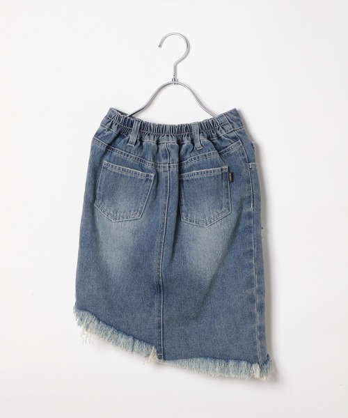 10C REPIPI（ジューシーレピピ）の「【10C REPIPI】アシメダメージデニムスカート（デニムスカート・キッズ・ブラック/ブルー・110cm/130cm/120cm）」の18枚目の写真
