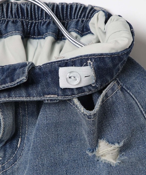 10C REPIPI（ジューシーレピピ）の「【10C REPIPI】アシメダメージデニムスカート（デニムスカート・キッズ・ブラック/ブルー・110cm/130cm/120cm）」の22枚目の写真