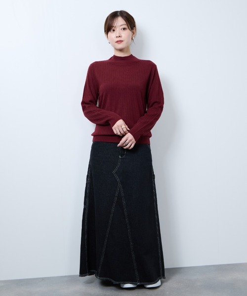 未使用 カシミヤ ハイネックニットセーター カシミヤ100% 4 M ネイビー ICB ニット セーター 「新色追加・WEB限定カラーあり」 ソフトカシミヤ