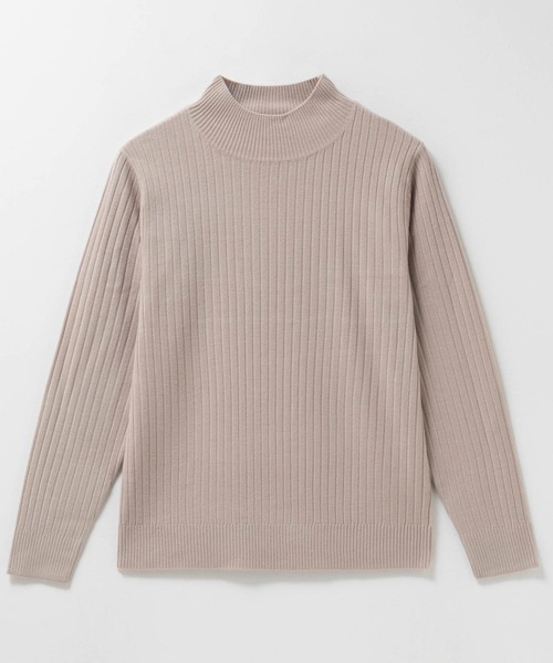 セール】カシミヤタッチ リブハイネックニット（ニット/セーター