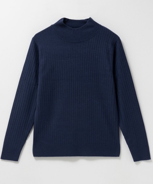 セール】カシミヤタッチ リブハイネックニット（ニット/セーター