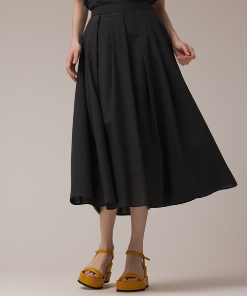 GRACE CONTINENTAL(グレースコンチネンタル)の「フレアタックスカート(スカート・レディース・ライトグリーン/キナリ/ブラック・36/38)」の5枚目の写真
