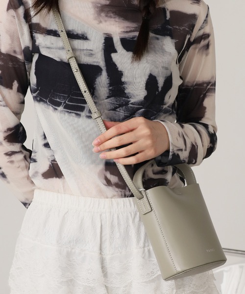 YAHKI（ヤーキ）の「YAHKI/ヤーキW FACE small ショルダーバッグ（ショルダーバッグ・レディース・ベージュ/グリーン/ブラック・ONE SIZE）」の18枚目の写真