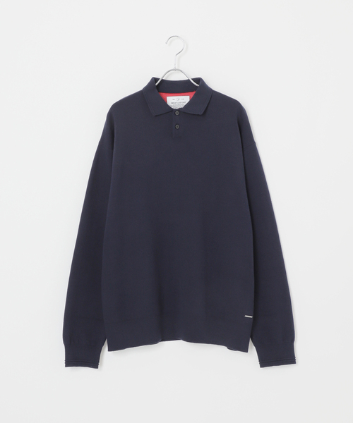 B.C STOCK（ベーセーストック）の「【ANTS & ELEPHANTS】2トーン スウェットライクニットポロシャツ（ニット/セーター・メンズ・グリーン/ネイビー/ブラック・MEDIUM/LARGE）」の19枚目の写真