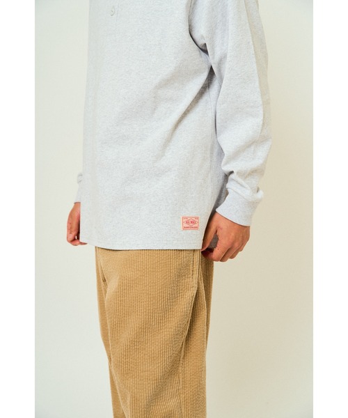 BIG MIKE(ビッグマイク)の「BIG MIKE ビックマイク ヘビーウェイト ヘンリーネック 長袖 Tシャツ ロンT /// 102538790(Tシャツ/カットソー・メンズ・ナチュラル/アッシュ/チャコール・X-LARGE/LARGE/MEDIUM)」の10枚目の写真