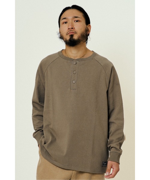 BIG MIKE(ビッグマイク)の「BIG MIKE ビックマイク ヘビーウェイト ヘンリーネック 長袖 Tシャツ ロンT /// 102538790(Tシャツ/カットソー・メンズ・ナチュラル/アッシュ/チャコール・X-LARGE/LARGE/MEDIUM)」の15枚目の写真