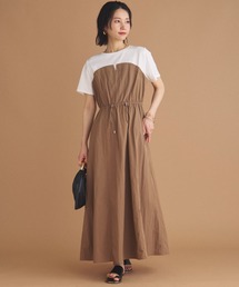 Doux archives | カットドッキングドロストワンピース(ワンピース)