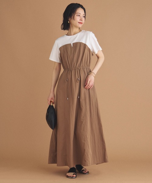 DOUX ARCHIVESカットドッキングドロストワンピース セール】カットドッキングドロストワンピース（ワンピース