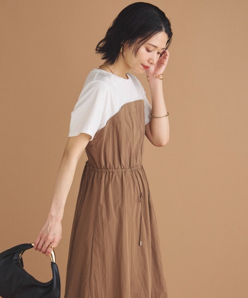 DOUX ARCHIVESカットドッキングドロストワンピース セール】カットドッキングドロストワンピース（ワンピース