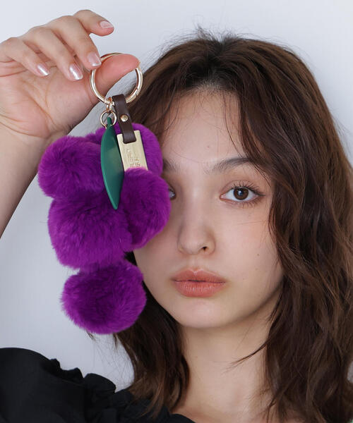 NATURAL BEAUTY BASIC（ナチュラルビューティーベーシック）の「◇グレープファーチャーム（チャーム・レディース・ラベンダー/ライトグリーン・ﾌﾘ-）」の2枚目の写真