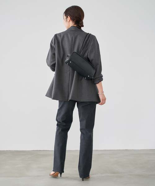 IENA(イエナ)の「フラノジャケット(その他アウター・レディース・チャコールグレー/ブラウン・38/36)」の14枚目の写真