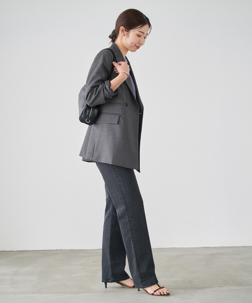 IENA(イエナ)の「フラノジャケット(その他アウター・レディース・チャコールグレー/ブラウン・38/36)」の15枚目の写真