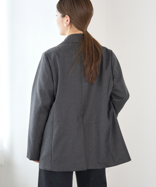 IENA(イエナ)の「フラノジャケット(その他アウター・レディース・チャコールグレー/ブラウン・38/36)」の19枚目の写真