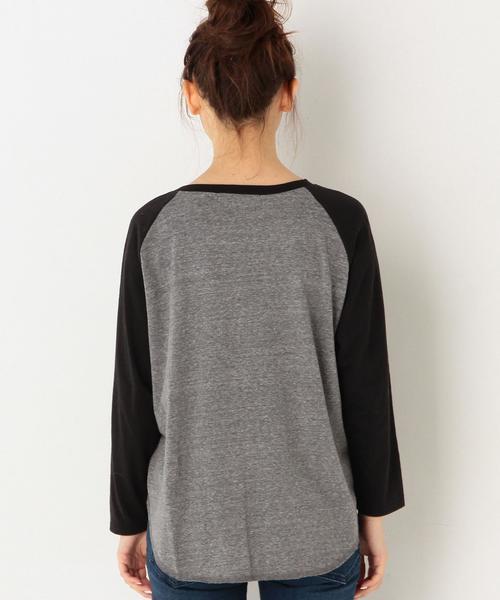 Another Edition（アナザーエディション）の「ラグランロックロングスリーブTシャツ/AEBC T/Cラグランロック LSL T（Tシャツ/カットソー・レディース・オフホワイト/ライトグレー・フリー）」の7枚目の写真