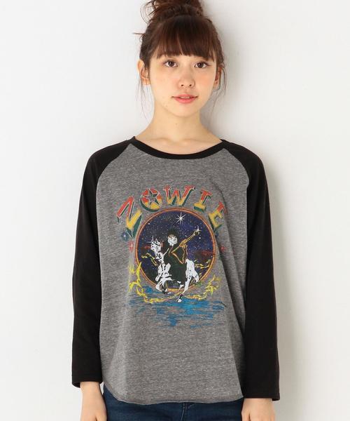 Another Edition（アナザーエディション）の「ラグランロックロングスリーブTシャツ/AEBC T/Cラグランロック LSL T（Tシャツ/カットソー・レディース・オフホワイト/ライトグレー・フリー）」の8枚目の写真