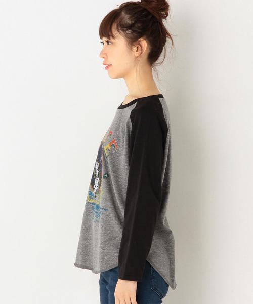 Another Edition（アナザーエディション）の「ラグランロックロングスリーブTシャツ/AEBC T/Cラグランロック LSL T（Tシャツ/カットソー・レディース・オフホワイト/ライトグレー・フリー）」の9枚目の写真