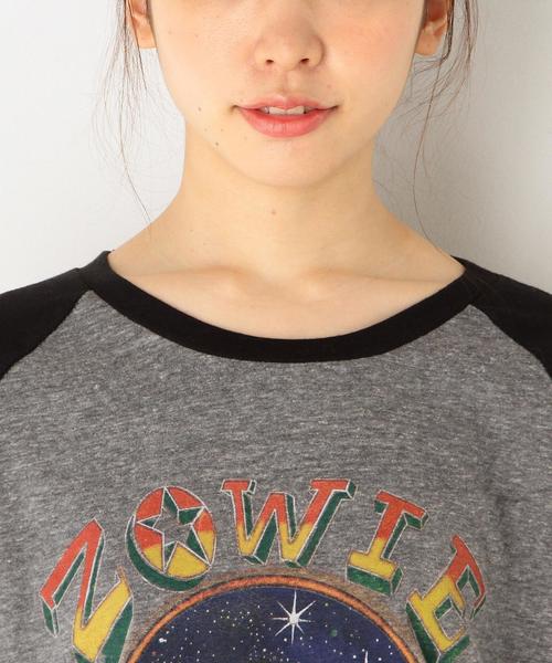 Another Edition（アナザーエディション）の「ラグランロックロングスリーブTシャツ/AEBC T/Cラグランロック LSL T（Tシャツ/カットソー・レディース・オフホワイト/ライトグレー・フリー）」の10枚目の写真